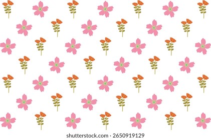 Ilustraciones de patrones florales dibujados a mano en un diseño sin fisuras, perfecto para Fondos de pantalla, papel de regalo y marca artística