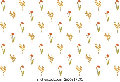 Ilustraciones de patrones florales dibujados a mano en un diseño sin fisuras, perfecto para Fondos de pantalla, papel de regalo y marca artística