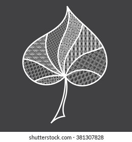 Hand-drawn, floral, retro, doodle design element. Vector design elements in zentangle style.