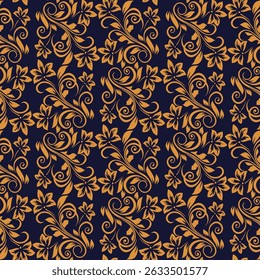 Hand-Drawn Floral Seamless Pattern with Delicate Details
