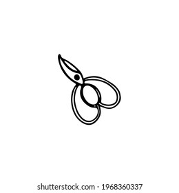 Tijeras de flores dibujadas a mano. Imagen de garrapatas. Imágenes vectoriales para la decoración de diversos productos, textiles, postales, cuadernos, cuadernos.