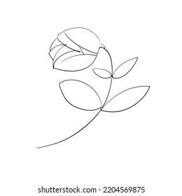 A hand-drawn flower. Vector doodle illustration