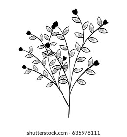 Hand-drawn flowers design.