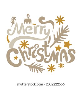 Hand-drawn font composition. Vector illustration
