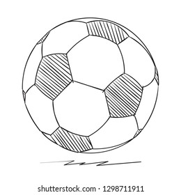 hand-drawn football vector