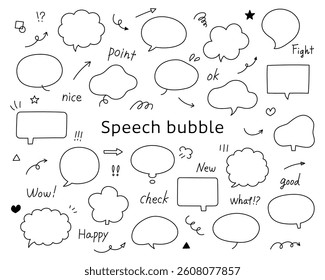 Hand-drawn frames, hand-drawn letters, arrows, set, illustration, vector, variations, decoration, frame, line