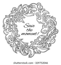 Hand-drawn frames. Vector illustration for decoration greetings, invitations, celebrations, wedding cards and other design.