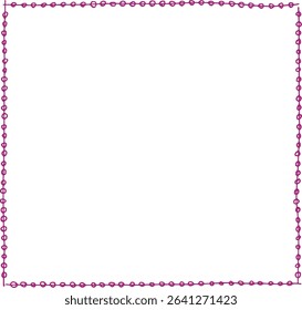 hand-drawn frames with wavy circle in trendy, vintage styles. Vector playful border frames for trendy invitations, cards