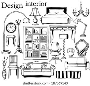 hand-drawn furniture collection