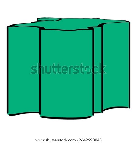Hand-drawn Ganja vector, ideal for maps and presentations.