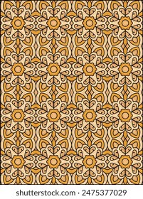 Hand-Drawn Geometric Pattern Coloring Page | Geometric Pattern Coloring Page For Adults