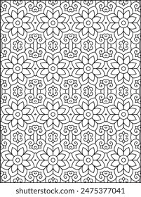 Hand-Drawn Geometric Pattern Coloring Page | Geometric Pattern Coloring Page For Adults