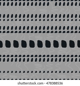 Hand-drawn geometric seamless pattern