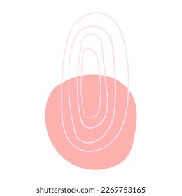 Elemento vector de línea gráfica dibujado a mano