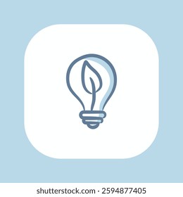 Hand-drawn Green Energy Idea, freestyle icon