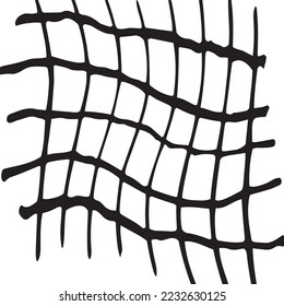 Hand-drawn grid abstract background illustration design.
