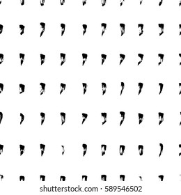 Hand-drawn grunge pattern with a dry brush using black ink. Pattern made of geometric shapes, strokes and spots. Vector background can be used in printing, fabric, packaging, fashion, wraping