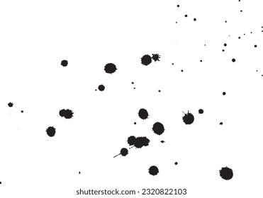 Handdrawn Grunge Texture. Abstract Ink Drops Background. Watercolor Artwork Pattern.