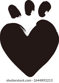 Hand-drawn hearts. Doodle style, grunge hearts. Symbols of Valentine's Day and love. Vector material.