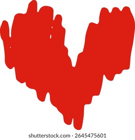 Hand-drawn hearts. Doodle style, grunge hearts. Symbols of Valentine's Day and love. Vector material.