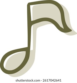 Hand-drawn icon illustration of musical notes.