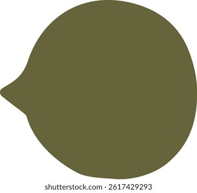 Hand-drawn icon illustration of a speech balloon.