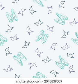 
Hand-drawn icons and a seamless sewing pattern. Vector of a colorful background.