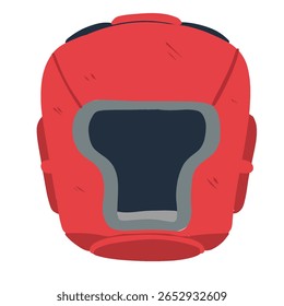 Ilustração desenhada à mão de capacete de boxe, também conhecido como capacete de boxe ou protetor de cabeça. Equipamento de proteção utilizado em artes marciais para treino e treino. Estilo de esboço em plano de fundo limpo.