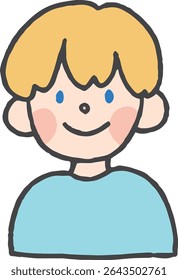 
Dibujado a mano ilustración de un niño