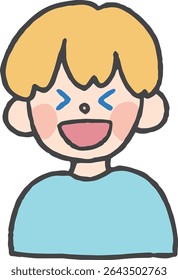 
Dibujado a mano ilustración de un niño