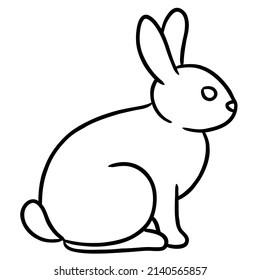 Hand-drawn illustration of a bunny
