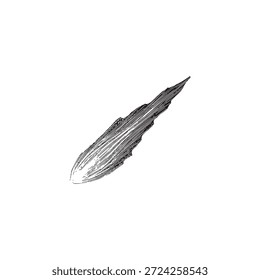 Hand-Drawn Illustration of a Comet in the Night Sky, drawn in an engraved, woodcut style with fine details sketch engraving vector illustration.