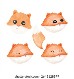 A hand-drawn illustration of a cozy little fox nestled in autumn leaves, capturing the warmth and charm of fall.