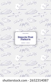 Handdrawn Illustration Depicting Home Pest Culture in Indonesia