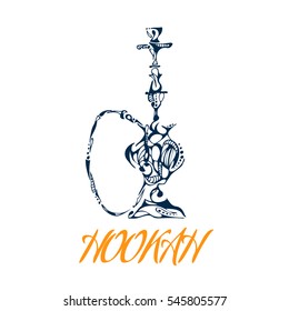 Hand-drawn illustration of hookah