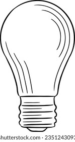 Hand-drawn illustration of a light bulb