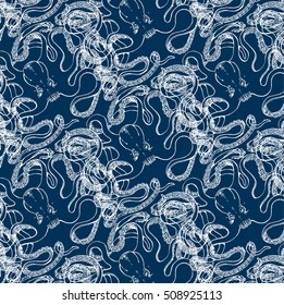 Hand-drawn illustration Octopus.