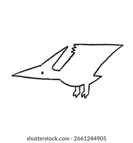 Handgezeichnete Illustration eines Pteranodon