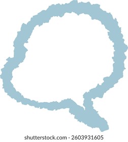 Hand-drawn illustration of speech bubble
