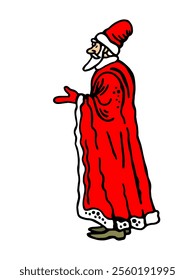  hand-drawn illustration of St. Nicholas 