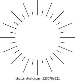 Hand-drawn illustrations of light, radiation, and inspiration