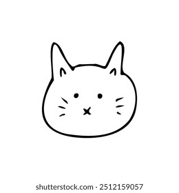 Hand-drawn image of a cool cat