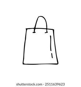 Hand-drawn image of a papper bag