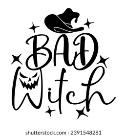 Hand-drawn inspirational Halloween phrase. Modern lettering art for poster, greeting card, party. Witches Lettering Quotes.