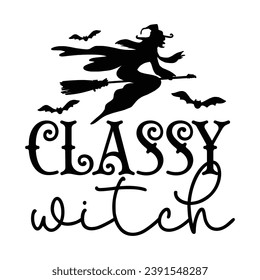 Hand-drawn inspirational Halloween phrase. Modern lettering art for poster, greeting card, party. Witches Lettering Quotes.