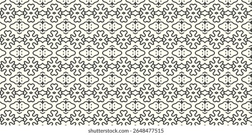 Padrão abstrato inspirado desenhado à mão com formas orgânicas e simetria espelhada, ideal para impressões têxteis, fundos ou design de papel de parede com equilíbrio visual.