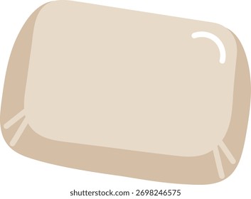 A hand-drawn keyboard key with rounded edges and subtle shading. The sketch style highlights the key's smooth surface and simple form. Cartoon vector illustration.