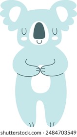 Ilustración vectorial de ensueño de Koala dibujada a mano