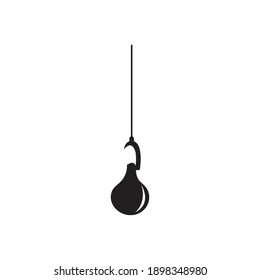 handdrawn lamp logo icon design with cartoon style and white background 