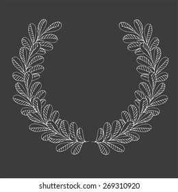 Handdrawn laurels.